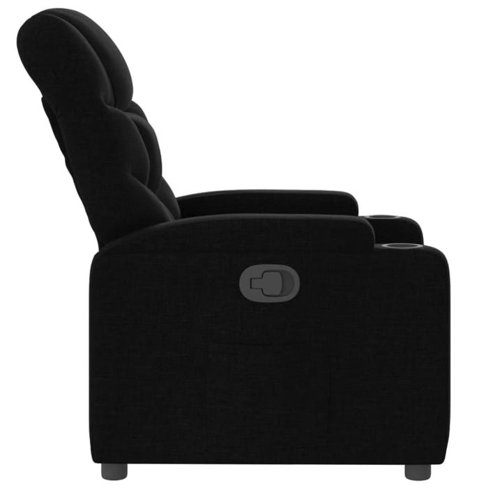 Recliner Chair Black Fabric Txbplob