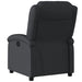 Recliner Chair Black Real Leather Tioink
