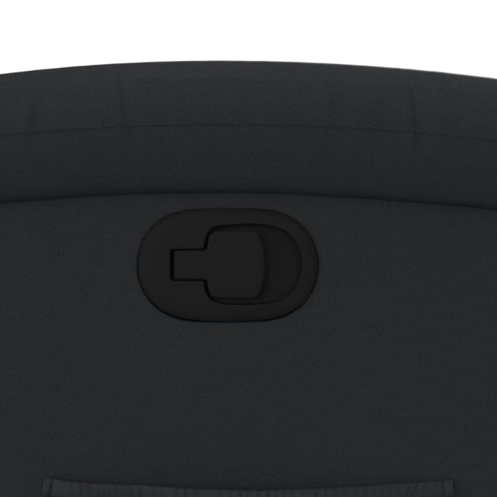 Recliner Chair Black Real Leather Tioink