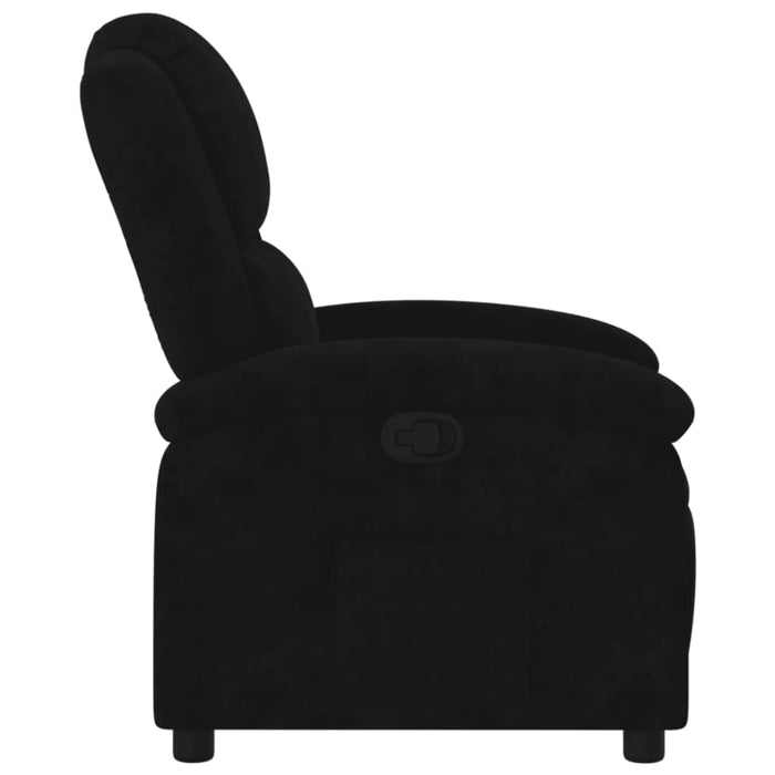 Recliner Chair Black Velvet Txbpakt