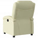 Recliner Chair Cream Real Leather Txbpalk