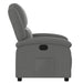 Recliner Chair Dark Grey Fabric Tioipx