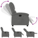 Recliner Chair Dark Grey Fabric Tioipx