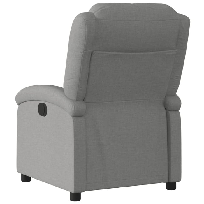 Recliner Chair Dark Grey Fabric Tioipx