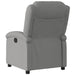 Recliner Chair Dark Grey Fabric Tioipx