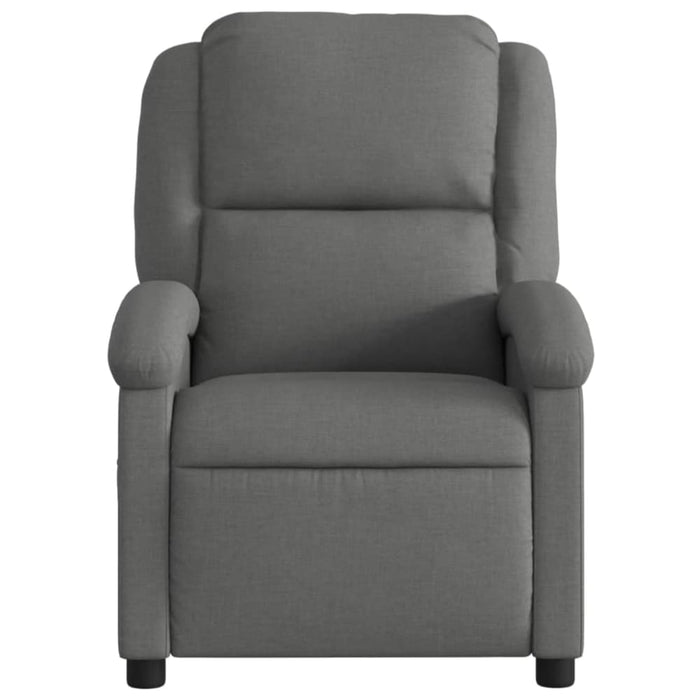 Recliner Chair Dark Grey Fabric Tioipx