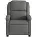 Recliner Chair Dark Grey Fabric Tioipx