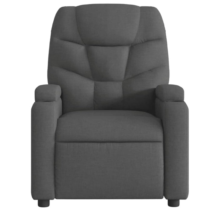 Recliner Chair Dark Grey Fabric Tixaax