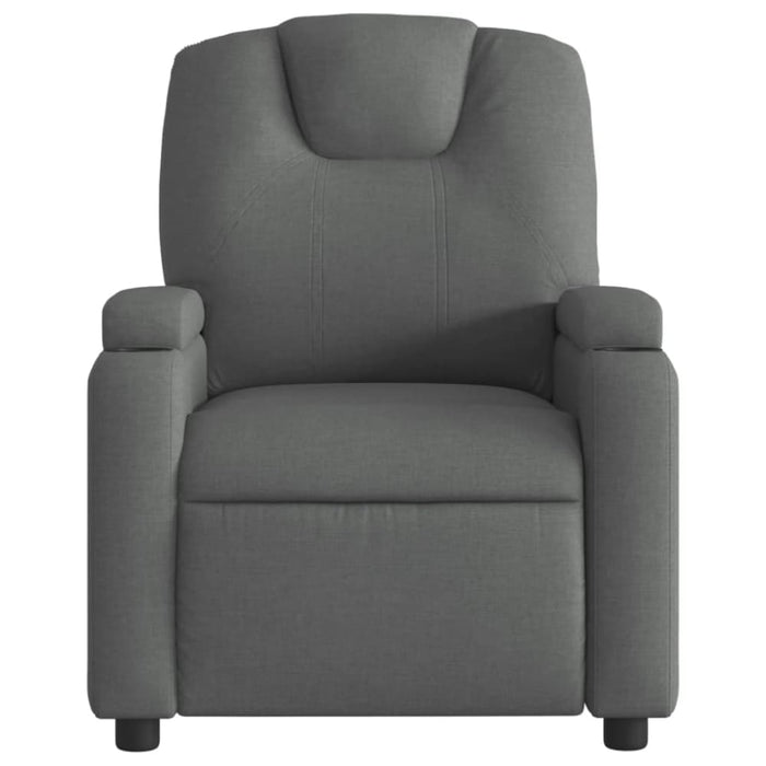 Recliner Chair Dark Grey Fabric Tixtll