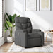 Recliner Chair Dark Grey Fabric Txbplbk