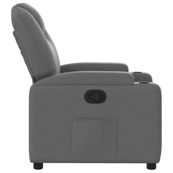Recliner Chair Dark Grey Fabric Txbppbk