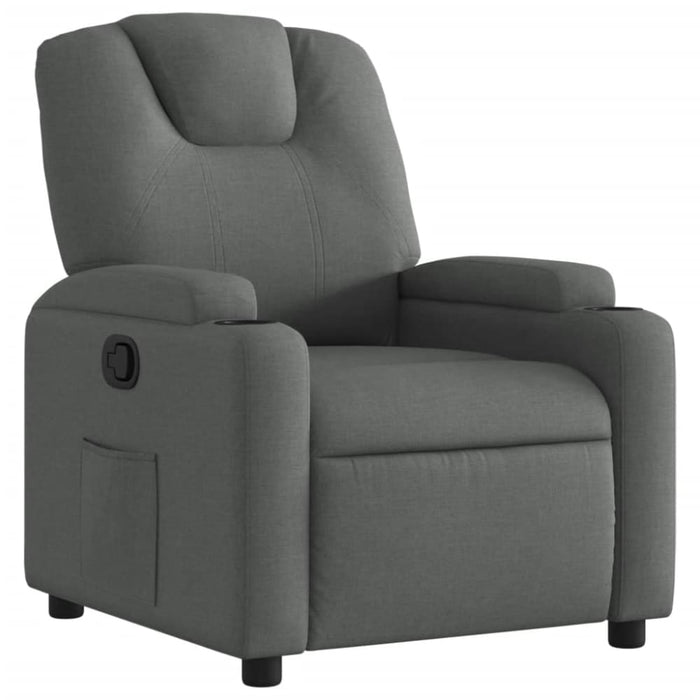 Recliner Chair Dark Grey Fabric Txbppbk