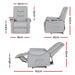 Recliner Chair Lift Assist Grey Leather
