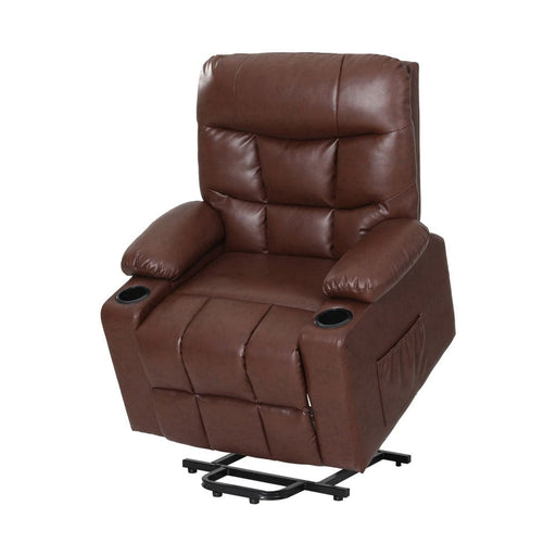 Recliner Chair Lift Assist Heated Massage Leather Claude