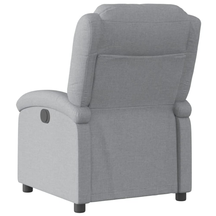 Recliner Chair Light Grey Fabric Tioipo