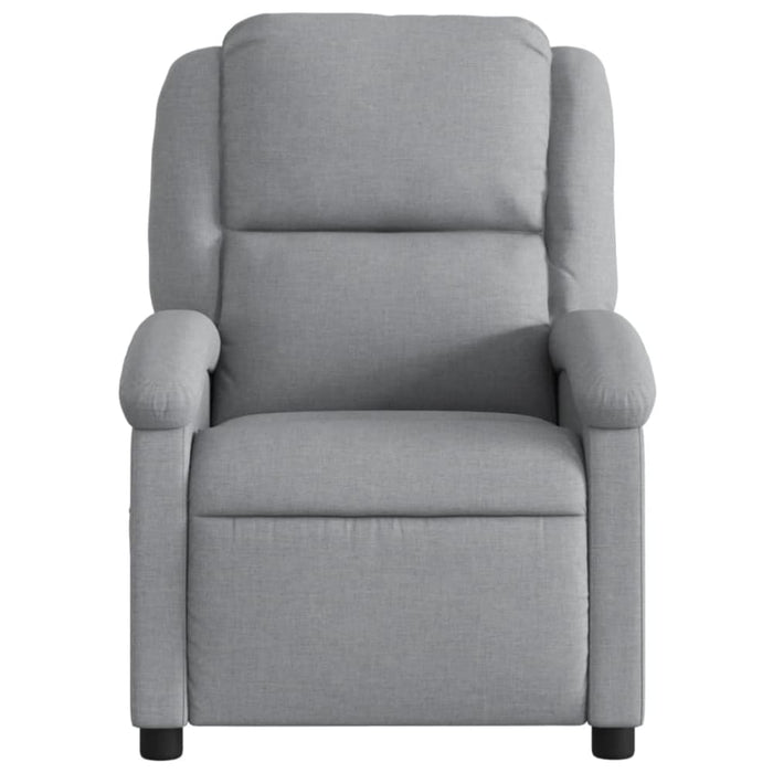 Recliner Chair Light Grey Fabric Tioipo