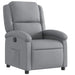 Recliner Chair Light Grey Fabric Tioipo