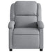 Recliner Chair Light Grey Fabric Txbpaox