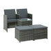 Recliner Chairs Sun Lounge Wicker Lounger Outdoor Furniture