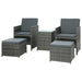 Recliner Chairs Sun Lounge Wicker Lounger Outdoor Furniture
