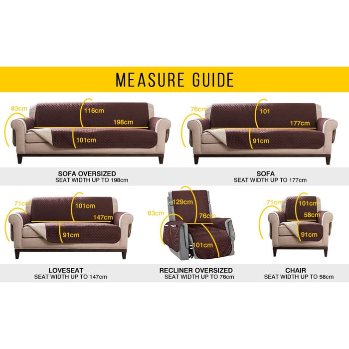 Recliner Sofa Cover Pet Dog Kids Mat Protector Elastic