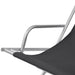 Reclining Deck Chairs 2 Pcs Steel Black Axktl