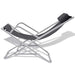 Reclining Deck Chairs 2 Pcs Steel Black Axktl