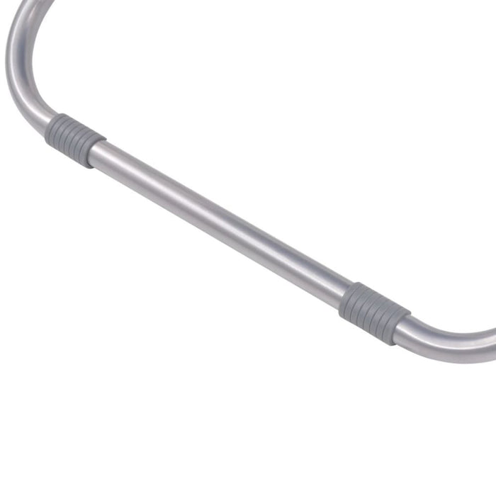 Reclining Deck Chairs 2 Pcs Steel Grey Axktn