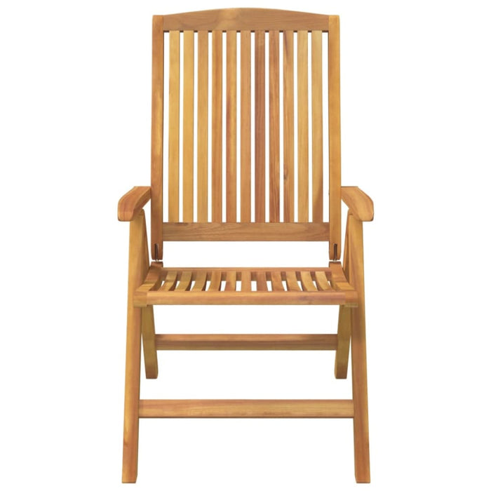 Reclining Garden Chair 2 Pcs Solid Wood Teak Tlxlll