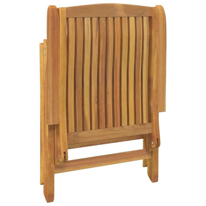 Reclining Garden Chair 2 Pcs Solid Wood Teak Tlxlll