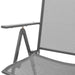 Reclining Garden Chair Set 3 Pcs Anthracite Powder-coated