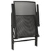 Reclining Garden Chair Set 5 Pcs Anthracite Powder-coated