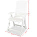 Reclining Garden Chairs 2 Pcs Plastic White Atnkp
