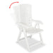Reclining Garden Chairs 2 Pcs Plastic White Atnkp
