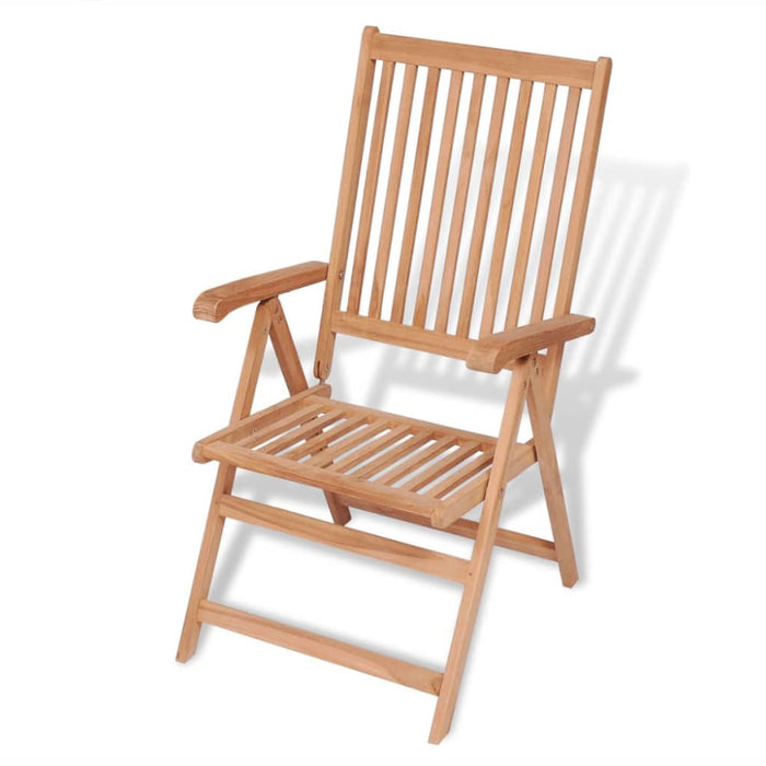 Reclining Garden Chairs 2 Pcs Solid Teak Wood Atbxk