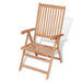 Reclining Garden Chairs 2 Pcs Solid Teak Wood Atbxk