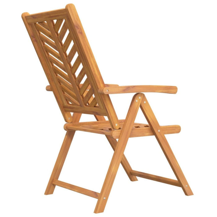 Reclining Garden Chairs 2 Pcs Solid Wood Acacia Tlxxto