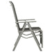 Reclining Garden Chairs 2 Pcs Textilene and Aluminium