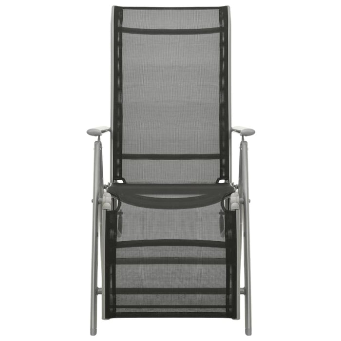 Reclining Garden Chairs 2 Pcs Textilene and Aluminium