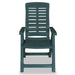 Reclining Garden Chairs 4 Pcs Plastic Green Xipblk