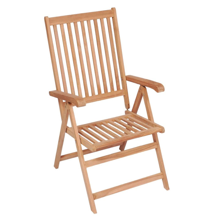 Reclining Garden Chairs 4 Pcs Solid Teak Wood Tblppxp