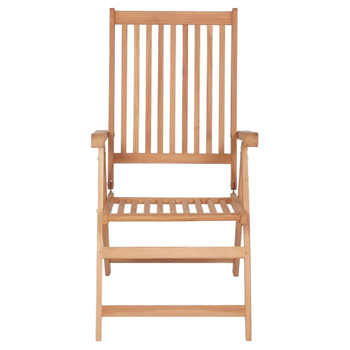 Reclining Garden Chairs 4 Pcs Solid Teak Wood Tblppxp
