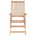 Reclining Garden Chairs 4 Pcs Solid Teak Wood Tblppxp
