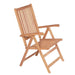 Reclining Garden Chairs 4 Pcs Solid Teak Wood Tblppxp