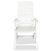 Reclining Garden Chairs 6 Pcs Plastic White Xipbln