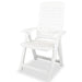Reclining Garden Chairs 6 Pcs Plastic White Xipbln