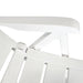 Reclining Garden Chairs 6 Pcs Plastic White Xipbln