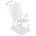 Reclining Garden Chairs 6 Pcs Plastic White Xipbln