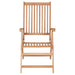 Reclining Garden Chairs 6 Pcs Solid Teak Wood Tblppxl