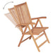 Reclining Garden Chairs 6 Pcs Solid Teak Wood Tblppxl
